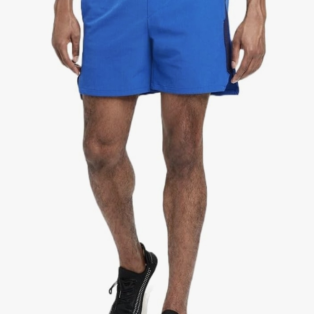All In Motion Men's Trail Short 6" Inseam, Blue Athletic Shorts Size Med, New